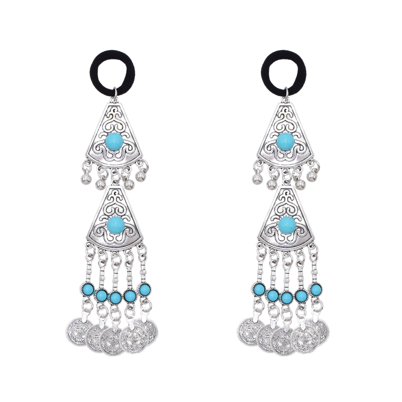 Kazah hercegnő egzotikus hajkiegészítők Retro régi fejdíszek Etnikai stílusú ötvözet hajöv Utazási fotókiegészítők