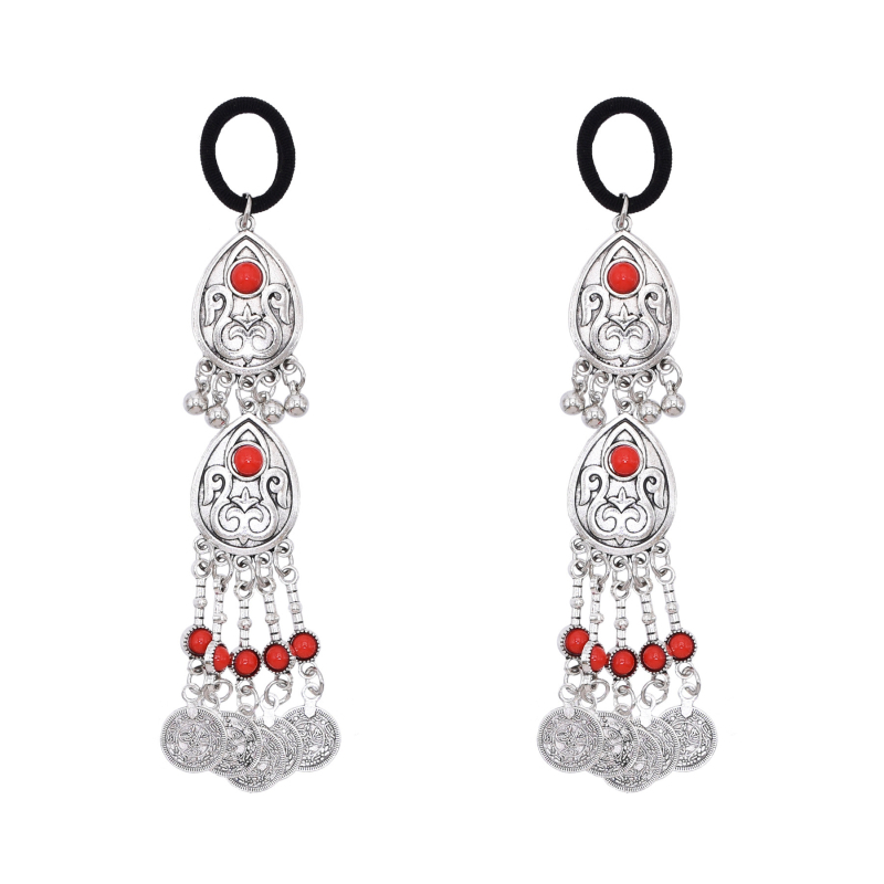 Kazah hercegnő egzotikus hajkiegészítők Retro régi fejdíszek Etnikai stílusú ötvözet hajöv Utazási fotókiegészítők