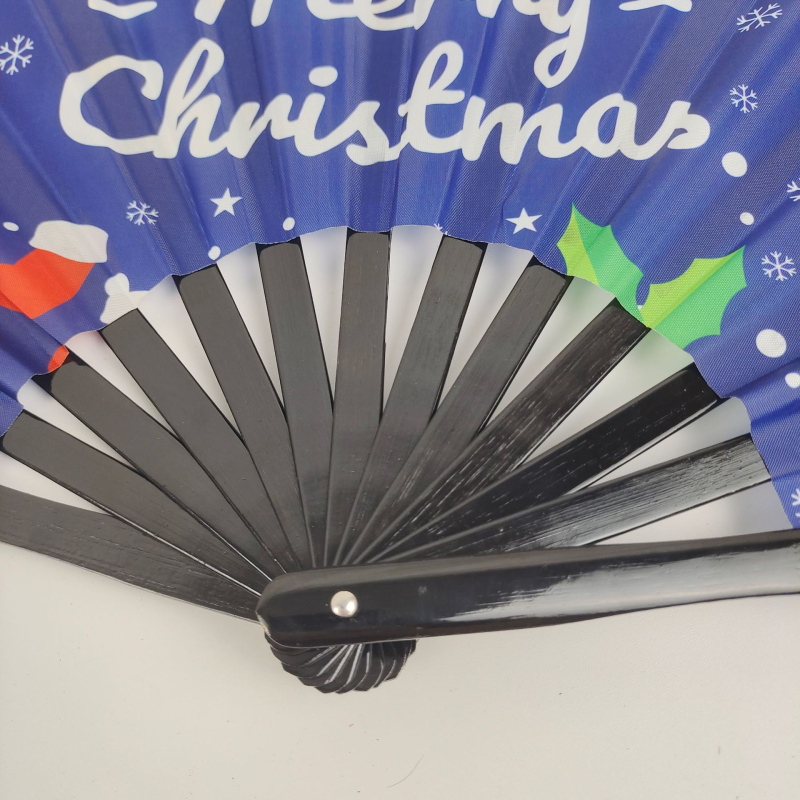 13-tolline bambusest luust Tai Chi ventilaator, suur reklaamventilaatori rõngasventilaator, võitluskunstide ventilaator, fluorestseeruv kokkupandav ventilaator