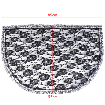 Amazon Ebay Булчинска дантелена забрадка за глава, безопасна молитвена прическа, воал, къс воал, шал с еднослоен воал