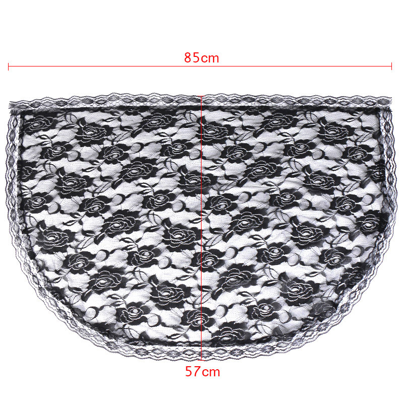 Amazon Ebay Булчинска дантелена забрадка за глава, безопасна молитвена прическа, воал, къс воал, шал с еднослоен воал