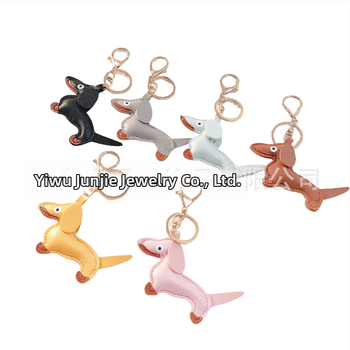 Διασυνοριακή Amazon Νέα PU Dachshund Σκύλος Μπρελόκ Τσάντα με Σχοινί Κρεμαστή Τσάντα για Κούκλες Διακοσμητική Δερμάτινη Κρεμαστή Tide