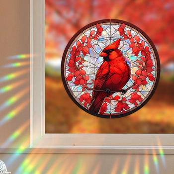 Ristpiiriline papagoi, mesilane, lootos, roos, vikerkaar, projektsioonprisma, elektrostaatiline klaasist kleebis, päikesevalgusepüüdja, elektrostaatiline klaasist kleebis