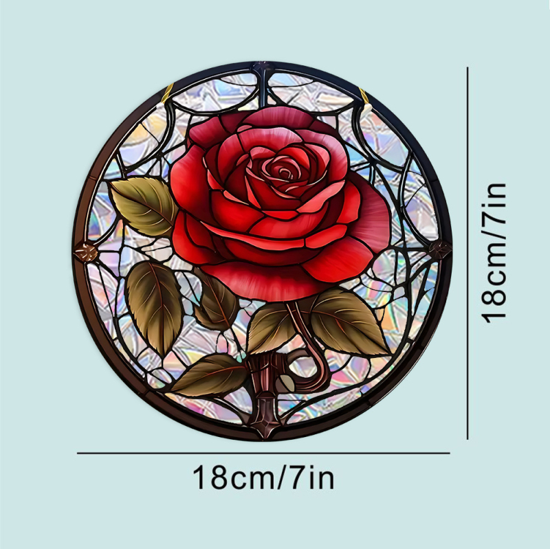 Ristpiiriline papagoi, mesilane, lootos, roos, vikerkaar, projektsioonprisma, elektrostaatiline klaasist kleebis, päikesevalgusepüüdja, elektrostaatiline klaasist kleebis
