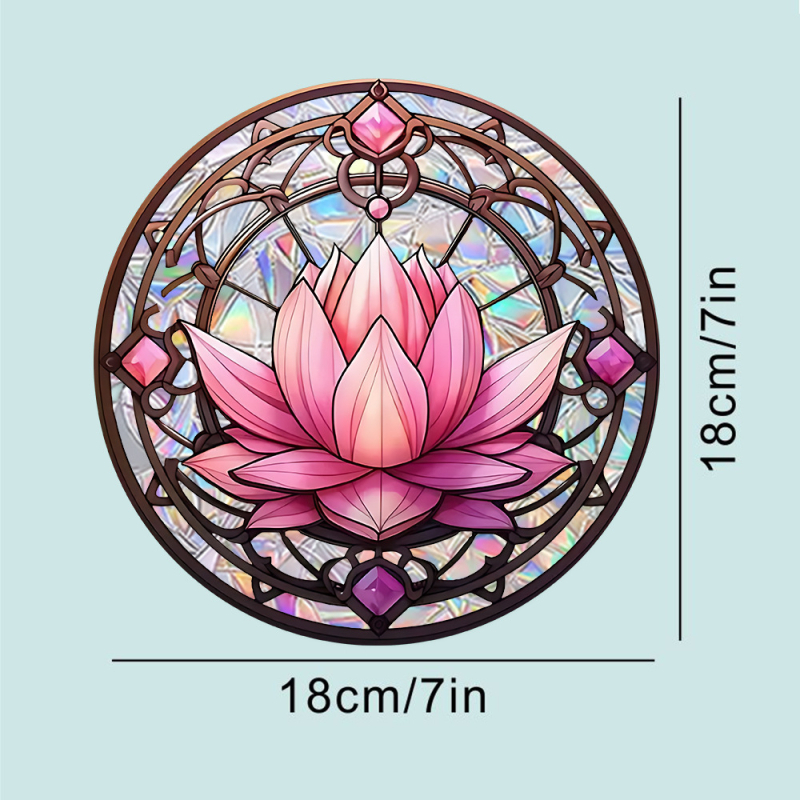 Ristpiiriline papagoi, mesilane, lootos, roos, vikerkaar, projektsioonprisma, elektrostaatiline klaasist kleebis, päikesevalgusepüüdja, elektrostaatiline klaasist kleebis