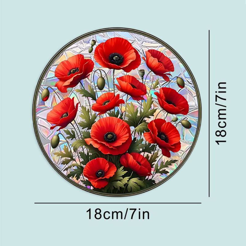 Ristpiiriline papagoi, mesilane, lootos, roos, vikerkaar, projektsioonprisma, elektrostaatiline klaasist kleebis, päikesevalgusepüüdja, elektrostaatiline klaasist kleebis