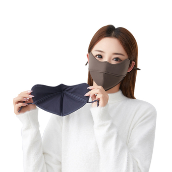 Nailoninė termo kaukė rudeniui ir žiemai su 5D nosies juostele, su fliso pamušalu, trimatė, unisex, atspari vėjui ir šalčiui, tinka važinėjimui dviračiu ir slidinėjimui, tiesiogiai iš gamyklos.