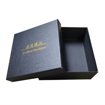 Universali diržo dėžutė Juoda dangaus ir žemės dangčio kartoninė dėžutė, pakuojanti dovanų dėžutę, kvadratinė. Įdegio formos butikinė diržo dėžutė, didmeninė prekyba.