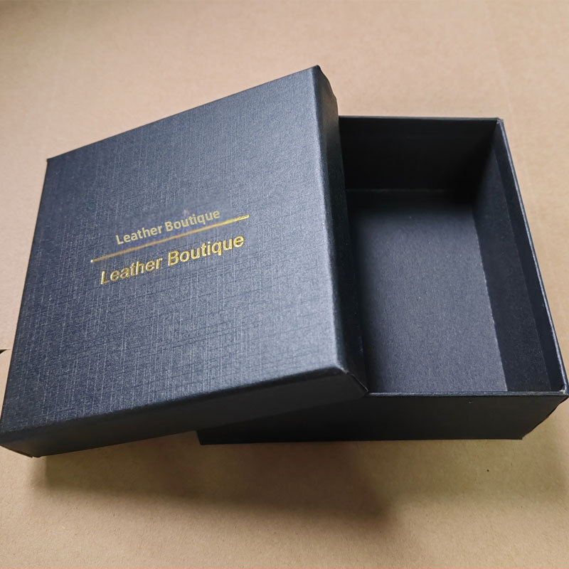 Универсална кутия за колан Черна кутия с капак от небето и земята, картонена опаковка, подаръчна кутия, квадратна бронзова бутикова кутия за колан на едро