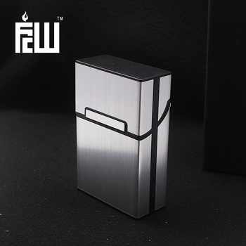 Κορεάτικες ανδρικές θήκες τσιγάρων FCW με ολόκληρες συσκευασίες 20 τεμαχίων, βουρτσισμένο αλουμίνιο, με λογότυπο λέιζερ λέιζερ χονδρικής