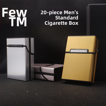 Κορεάτικες ανδρικές θήκες τσιγάρων FCW με ολόκληρες συσκευασίες 20 τεμαχίων, βουρτσισμένο αλουμίνιο, με λογότυπο λέιζερ λέιζερ χονδρικής