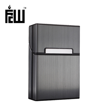 Κορεάτικες ανδρικές θήκες τσιγάρων FCW με ολόκληρες συσκευασίες 20 τεμαχίων, βουρτσισμένο αλουμίνιο, με λογότυπο λέιζερ λέιζερ χονδρικής