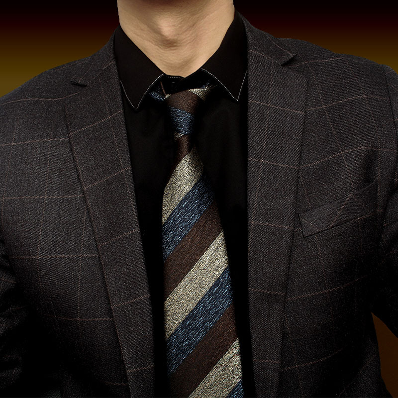 Férfi határokon átnyúló, üzleti, professzionális nyakkendő, kockás, többszínű, nyílmintás, pamut, 7 cm-es kézi nyakkendő