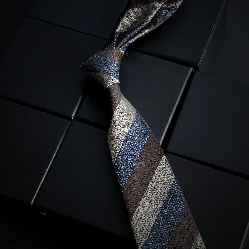 Férfi határokon átnyúló, üzleti, professzionális nyakkendő, kockás, többszínű, nyílmintás, pamut, 7 cm-es kézi nyakkendő