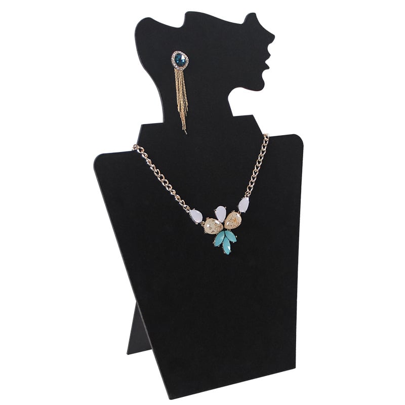 Šoninė flanelė papuošalų demonstracinė lentynėlė, karoliai, auskarai, demonstracinė lenta, papuošalų pakabukų lentynėlė, papuošalų demonstracinės lentynėlės rekvizitai