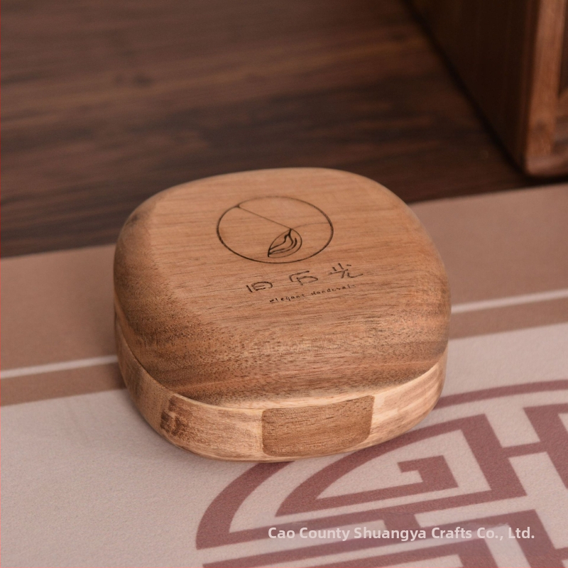 Kreatívna šperkovnica z akátového dreva, stolová náušnica, náramok, balenie šperkovníc, masívna prenosná šperkovnica z dreva