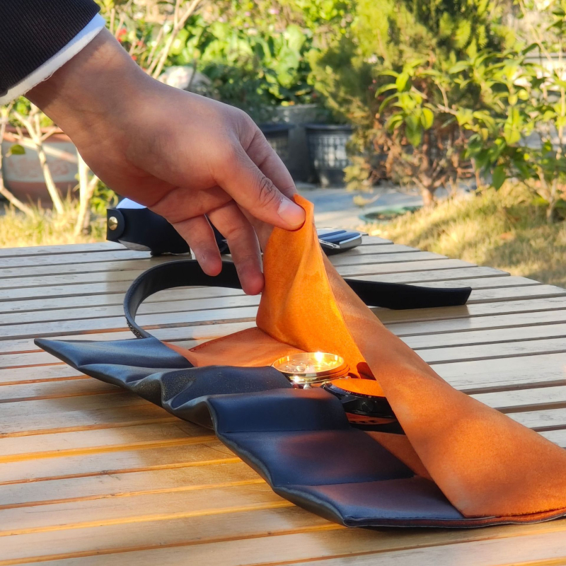 Retro stiliaus daugiafunkcis odinis laikrodžių krepšys, kūrybingas sulankstomas didelės talpos odinis laikrodžių dėžutės formos krepšys, pritaikytas laikrodžių krepšiui