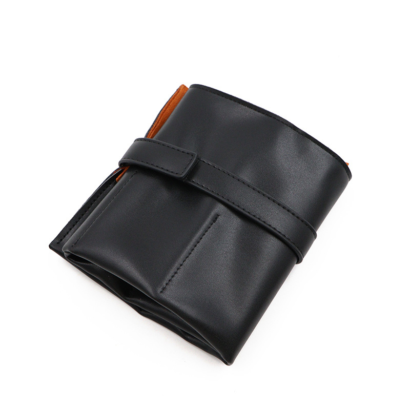 Retro stiliaus daugiafunkcis odinis laikrodžių krepšys, kūrybingas sulankstomas didelės talpos odinis laikrodžių dėžutės formos krepšys, pritaikytas laikrodžių krepšiui