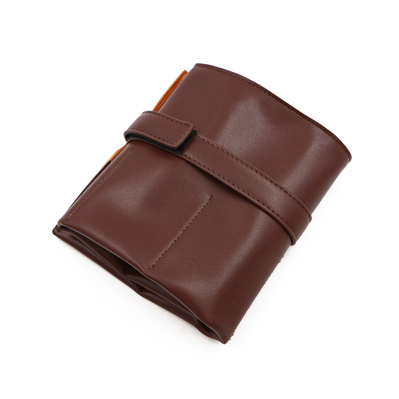 Retro stiliaus daugiafunkcis odinis laikrodžių krepšys, kūrybingas sulankstomas didelės talpos odinis laikrodžių dėžutės formos krepšys, pritaikytas laikrodžių krepšiui