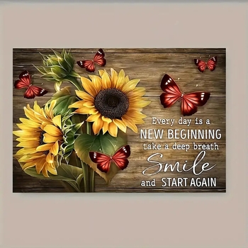 Temu raamita maaliplakati päevalille kodu lõuendimaali jaoks kohandatud hulgimüügi HD tindipritsimaali põhiprintimiseks