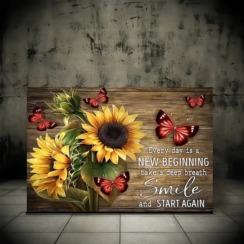 Temu raamita maaliplakati päevalille kodu lõuendimaali jaoks kohandatud hulgimüügi HD tindipritsimaali põhiprintimiseks