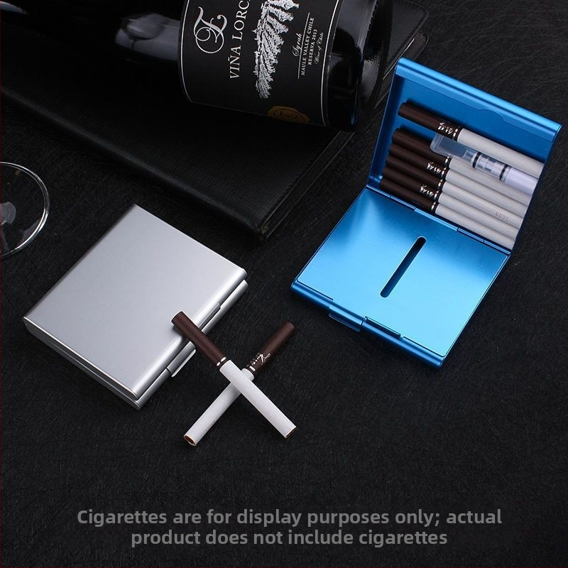 Originálne hliníkové ultratenké puzdro na cigarety Laifu 846, držiak na cigarety, 20 kusov, kreatívny kovový darček pre mužov