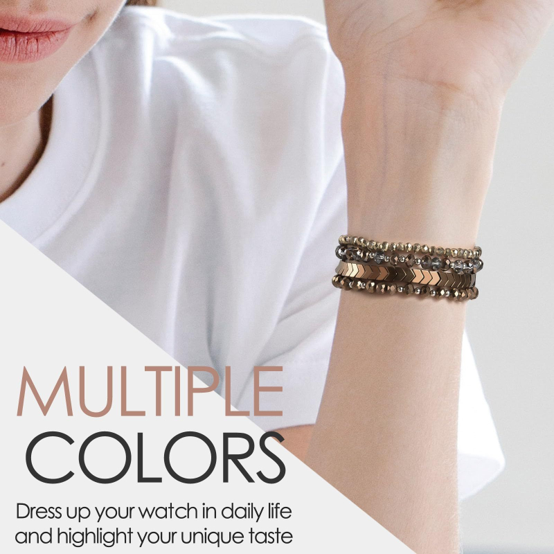 Huawei Xiaomi 8Pro Samsung 7. generációs Apple Apple iwatch9-1 nyíl gyöngyös agát ékszeróra