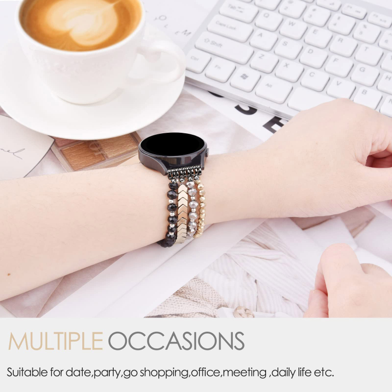 Huawei Xiaomi 8Pro Samsung 7. generációs Apple Apple iwatch9-1 nyíl gyöngyös agát ékszeróra