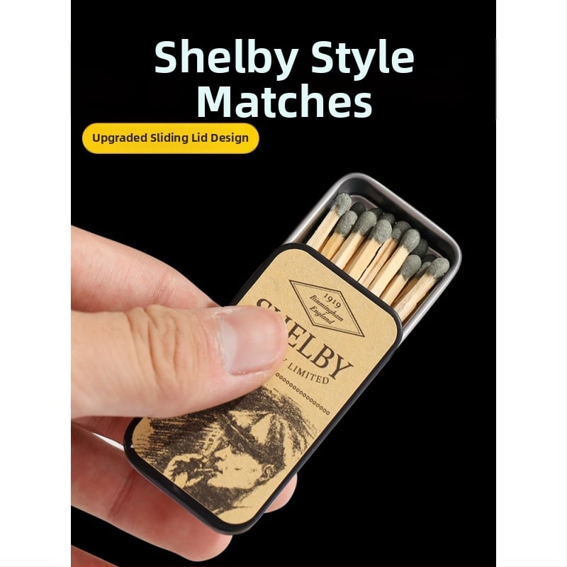 Täiustatud Shelby matšivalgusti, luksuslik plekkkarp, veresaun, gangster, sama stiil, võõras tuli, vanamoodne vintage-matš, kõrge värviväärtus.