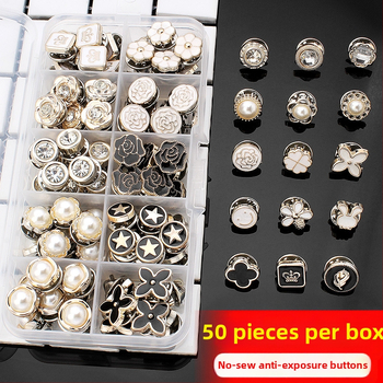 Rejtett kitettség elleni gomb ing bross gomb varrás nélküli gomb gyöngy apró illatos stílusú rejtett gomb