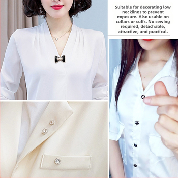 Rejtett kitettség elleni gomb ing bross gomb varrás nélküli gomb gyöngy apró illatos stílusú rejtett gomb