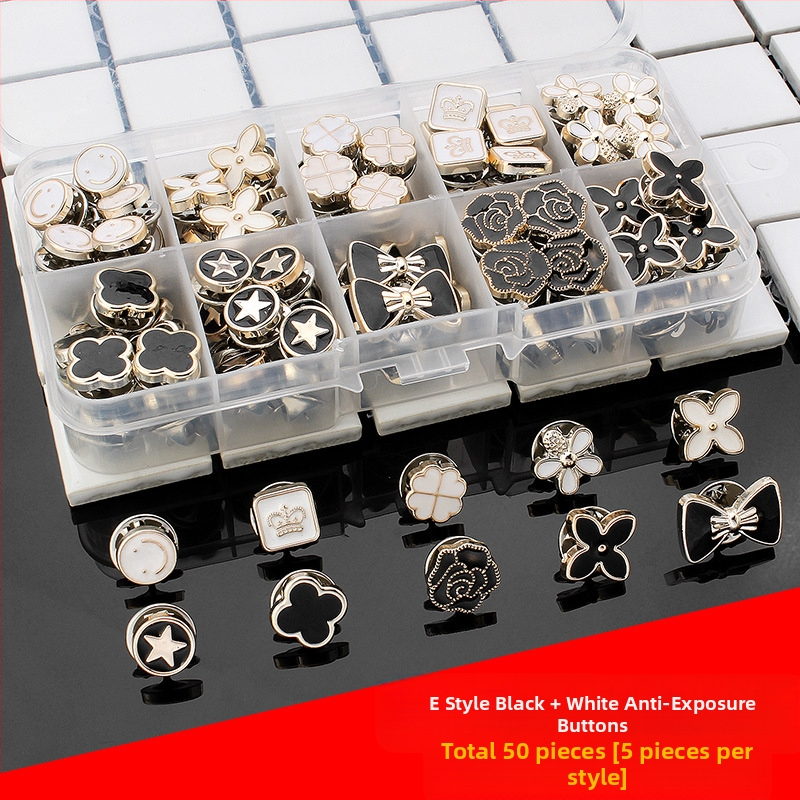 Rejtett kitettség elleni gomb ing bross gomb varrás nélküli gomb gyöngy apró illatos stílusú rejtett gomb