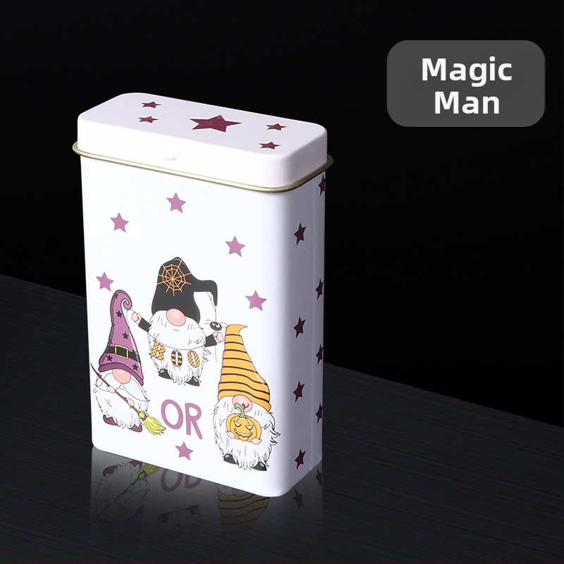 Nauja 20 vnt. pakuotė su atlenkiamu metaliniu integruotu cigarečių dėklu, kūrybinga, daugiafunkcinė, vandeniui ir drėgmei atspari vyriška skardinė dėžutė, tiesiogiai parduodama