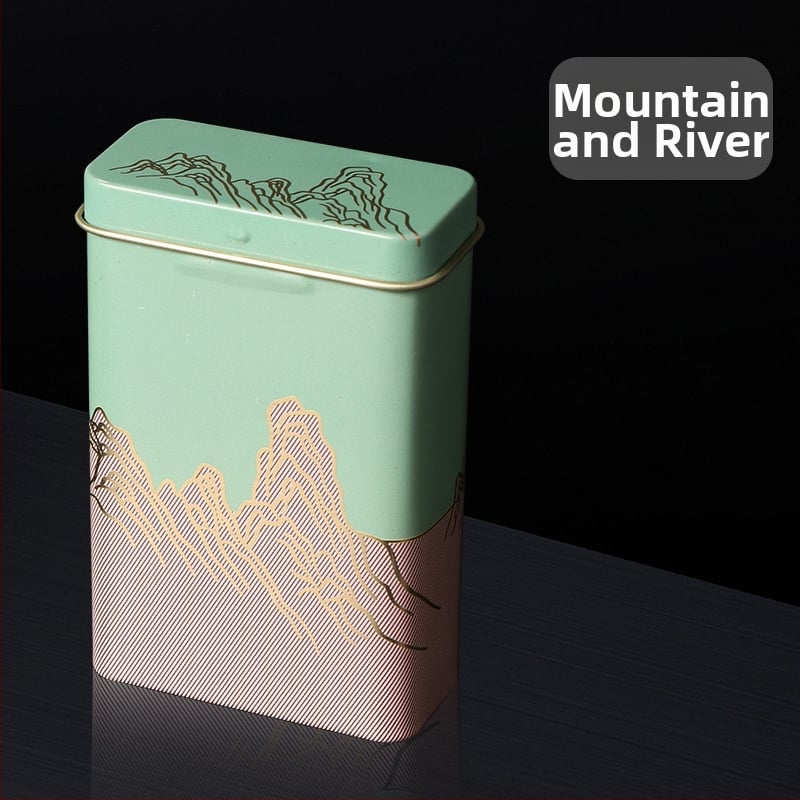 Nauja 20 vnt. pakuotė su atlenkiamu metaliniu integruotu cigarečių dėklu, kūrybinga, daugiafunkcinė, vandeniui ir drėgmei atspari vyriška skardinė dėžutė, tiesiogiai parduodama