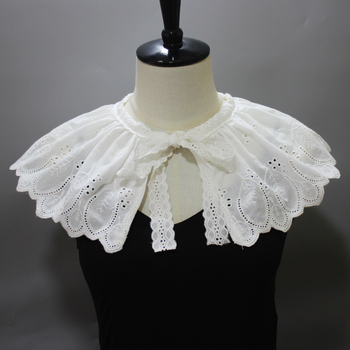 Διακοσμητικό γιακά με κέντημα από βαμβάκι και φύλλα, διακοσμητικό γιακά με ψεύτικο γιακά Amazon AliExpress