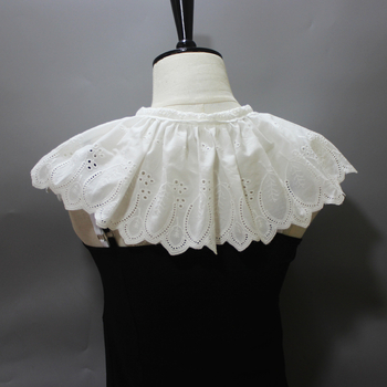 Διακοσμητικό γιακά με κέντημα από βαμβάκι και φύλλα, διακοσμητικό γιακά με ψεύτικο γιακά Amazon AliExpress