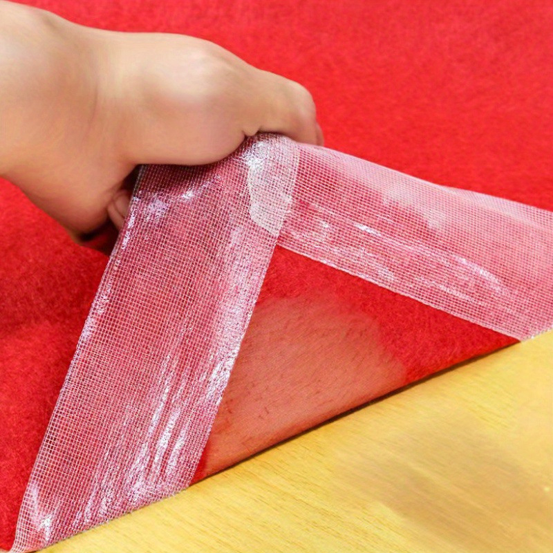 Universāla divpusēja līmlente Augstas viskozitātes noplēšama bez pēdām Auduma režģa divpusēja līmlente Paklājam fiksēta caurspīdīga divpusēja līmlente