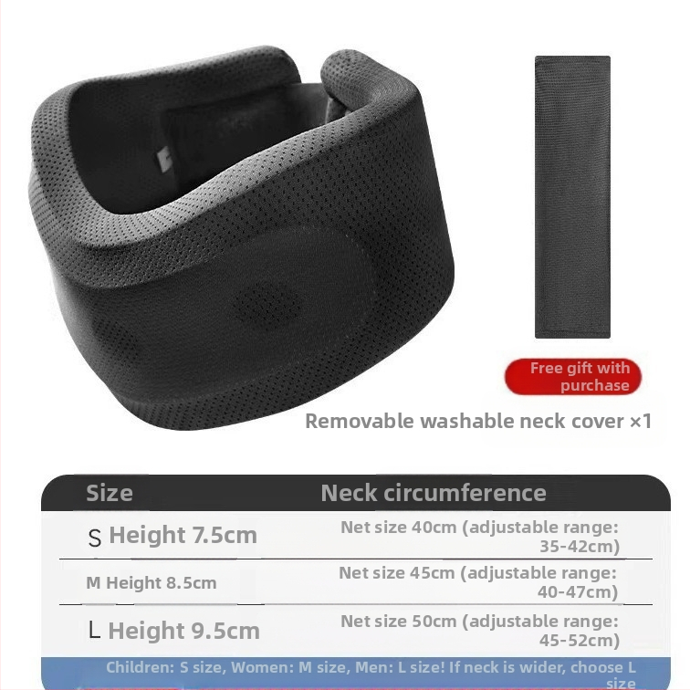 Kaklo apsaugos kaklo įtvaras su apsauga nuo išlinkimo. Artefaktinis kaklo korekcijos įtvaras. Fiksuota kaklo stuburo atrama. Biuro reikmenys namams. Kaklo įtvaras.