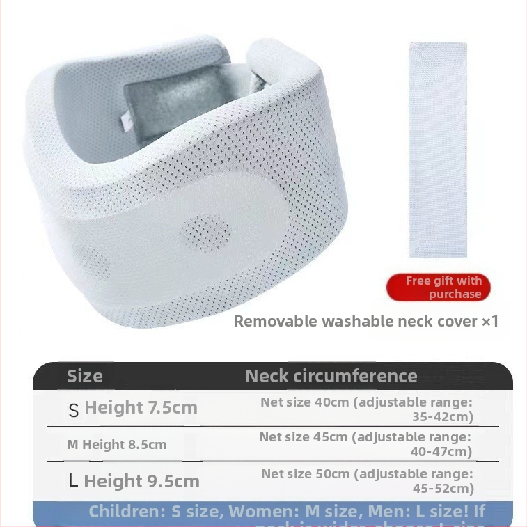 Kaklo apsaugos kaklo įtvaras su apsauga nuo išlinkimo. Artefaktinis kaklo korekcijos įtvaras. Fiksuota kaklo stuburo atrama. Biuro reikmenys namams. Kaklo įtvaras.