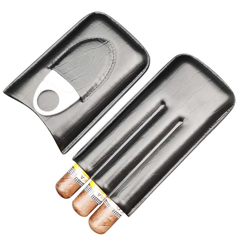 Gyári hely nagykereskedelmi hordozható szivartartó 3 darabos szivartartó doboz, lezárt hidratáló, utazó hó cigarettadoboz