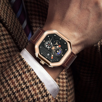 Ρολόι ανδρικό φοιτητικό αθλητικό τετράγωνο με μεγάλο καντράν, νέο μοντέρνο ρολόι χαλαζία εγχώριας κατασκευής, χονδρική παράδοση ενός τεμαχίου