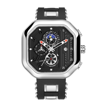 Ρολόι ανδρικό φοιτητικό αθλητικό τετράγωνο με μεγάλο καντράν, νέο μοντέρνο ρολόι χαλαζία εγχώριας κατασκευής, χονδρική παράδοση ενός τεμαχίου