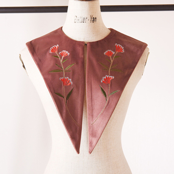 Νέο vintage κεντημένο πολυχρηστικό βελούδινο ψεύτικο κολάρο γυναικών σάλι διακοσμητικό κολάρο ψεύτικο κολάρο υπερβολικό γιακά