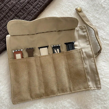 Naujas nešiojamas drobinis laikrodis, atsparus dulkėms ir drėgmei, ritininis krepšys, kelioninis krepšys, elektroninis laikrodis, papuošalų krepšys