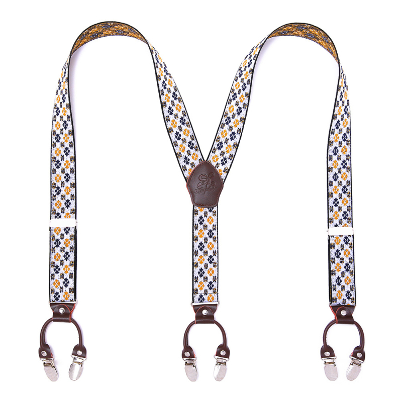 Határokon átnyúló ellátású bőr férfi pántos, erős felnőtt Y alakú öltöny, brit hatkapcsos nadrágtartó, nagykereskedelem