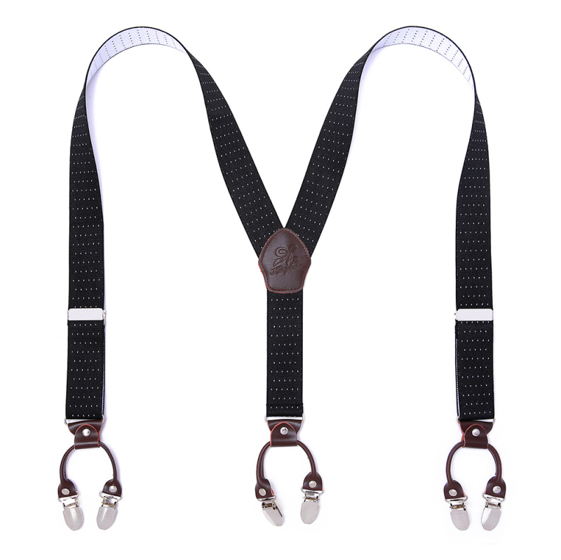 Határokon átnyúló ellátású bőr férfi pántos, erős felnőtt Y alakú öltöny, brit hatkapcsos nadrágtartó, nagykereskedelem