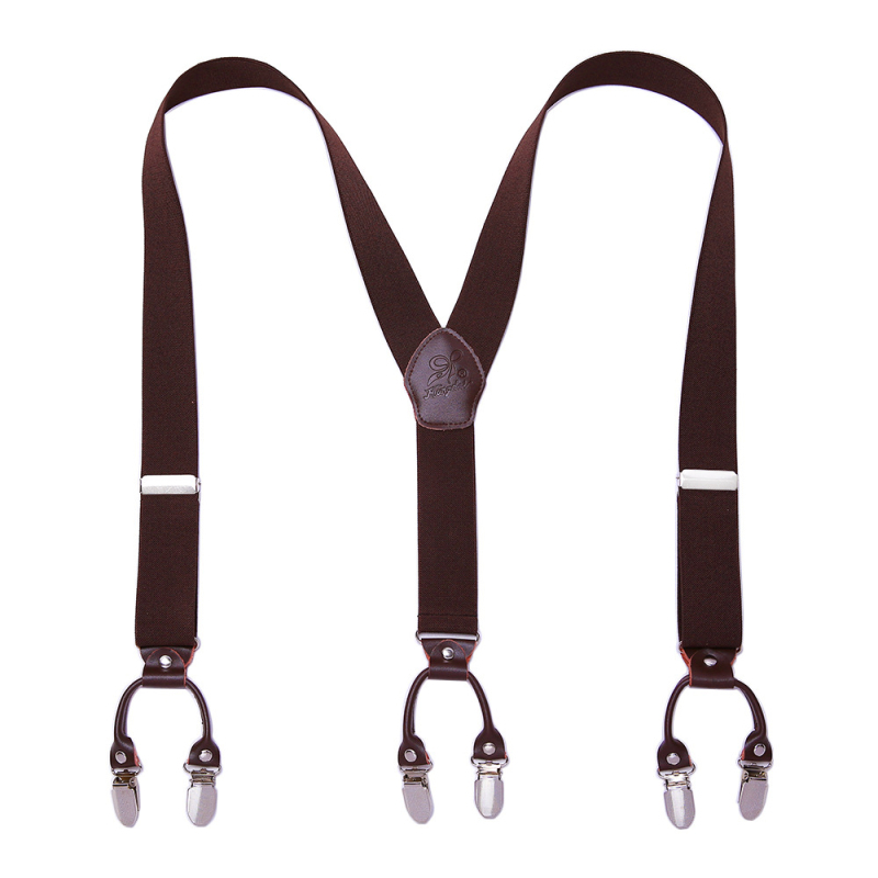 Határokon átnyúló ellátású bőr férfi pántos, erős felnőtt Y alakú öltöny, brit hatkapcsos nadrágtartó, nagykereskedelem