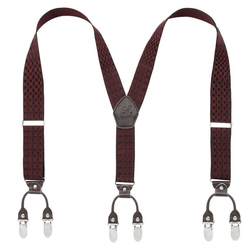 Határokon átnyúló ellátású bőr férfi pántos, erős felnőtt Y alakú öltöny, brit hatkapcsos nadrágtartó, nagykereskedelem