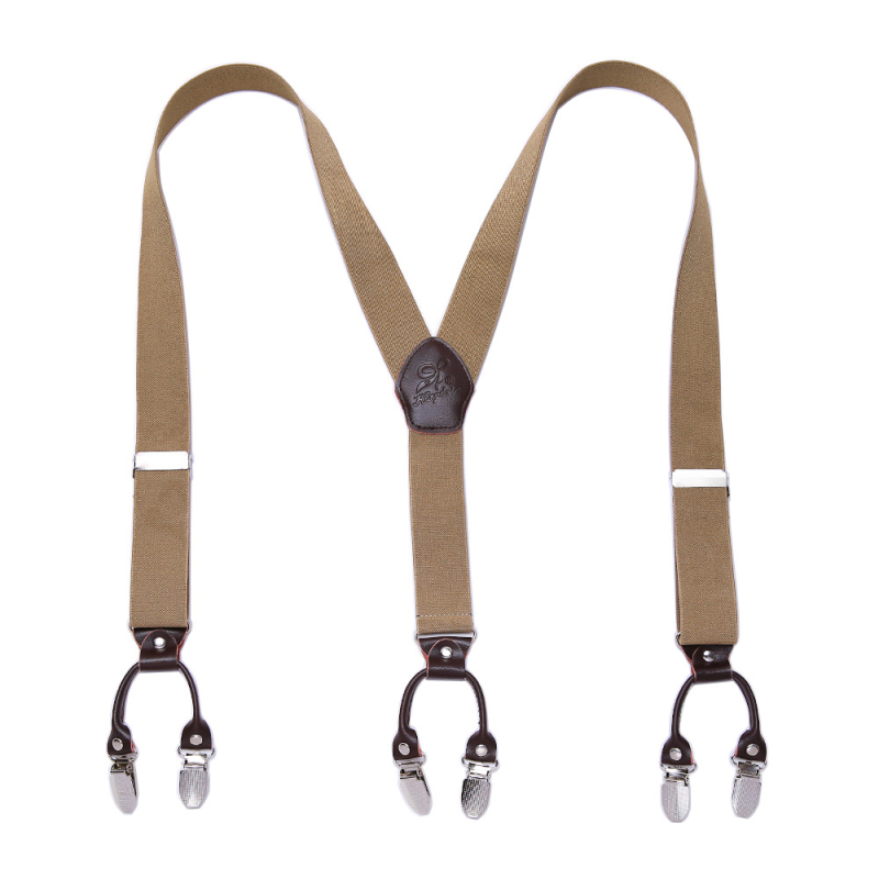 Határokon átnyúló ellátású bőr férfi pántos, erős felnőtt Y alakú öltöny, brit hatkapcsos nadrágtartó, nagykereskedelem