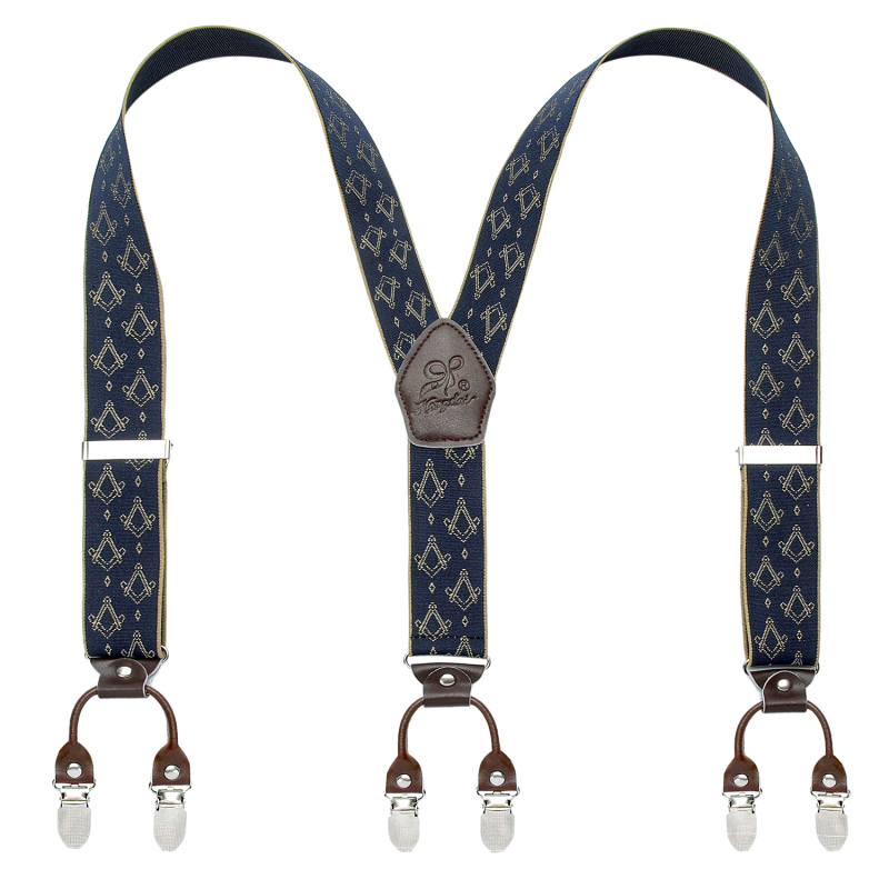 Határokon átnyúló ellátású bőr férfi pántos, erős felnőtt Y alakú öltöny, brit hatkapcsos nadrágtartó, nagykereskedelem